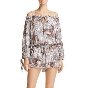 Vintage Havana Cold Shoulder Romper